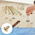 thumbnail image 3 of Uxcell 100Pcs ST4 x 10mm Tornillos autorroscantes con cabeza plana para metal, negro, 3 of 6