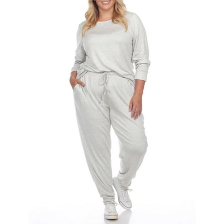 

White Mark Women s Plus Size 2 Piece Lounge Set