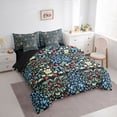 thumbnail image 3 of Homewish Vintage Flowers Strawberry 7-Piece Bedding Comforter Set For Boys Girls,Exotic Style King Bedding Sets,Spring Garden Ultra Soft Bed Sheets,Luxury Bedroom Decor,Reversible, 3 of 8