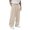 Beige, variant on Mens Wide Leg Trousers Loose Fit Pleated Front Casual Pants Relaxed Fit Straight Leg Trousers for Daily Wear