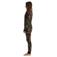 thumbnail image 2 of Just Love Women's Thermal Underwear Pajamas Set (Black - Holiday Mash Up, X-Small), 2 of 3