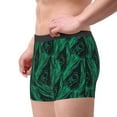 thumbnail image 2 of Yiaed Mint Bird Feathers Print Men's Soft Cotton Boxer Shorts Breathable Boxers Underwear Moisture-Wicking Underwear Stretch Boxer Briefs for Man-Large, 2 of 5
