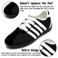 thumbnail image 3 of Knivor Slip On Casual Sneakers for Women Elastic Adjustable Strap Low Top Sneakers Non Slip Gum Sole Lightweight Flat Fashion Casual Shoes, 3 of 9