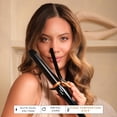 thumbnail image 2 of TAIFF Curves Professional Black Titanium Curling Iron – High-Performance Hair Curler & Rizadora para Cabello with Dual Voltage | Fixed Temperature 410°F | 1”, 2 of 7