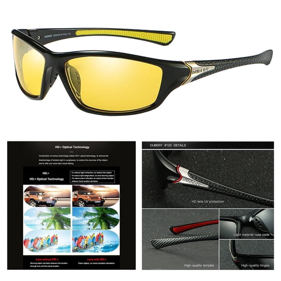 Gafas de sol deportivas Colcomx para ciclismo de Protección Amarillo