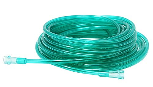 Global Crush Resistant Oxygen Tubing - 25'(25 ft) Tubing, Green - 5 Pack