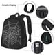 thumbnail image 3 of Disketp A Web With A Spider Mochila Estampada de Gran Capacidad con Lonchera y Estuche, Set de 3 Piezas para Estudiantes, 3 of 7