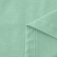 thumbnail image 6 of Scyoekwg Summer Casual Tops for Women Trendy Short Sleeve T Shirts Classic Solid Color Tshirt Loose Comfy Blouse V-Neck Lace Basic Tops Going Out Tops Blouses (Green,L), 6 of 6
