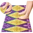 thumbnail image 4 of Coolnut Mardi Gras Motif Bathroom Rugs Bath Mat 39 x 20 Inch Non-Slip Extra Soft and Absorbent Shaggy Bath Carpet for Tub, Shower, Bathroom Home Decor Gifts, 4 of 7