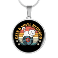thumbnail image 1 of Collier Cercle pour Chats et Disques Vinyles en Acier Inoxydable Ou or 18 Carats 18-22, 1 of 7