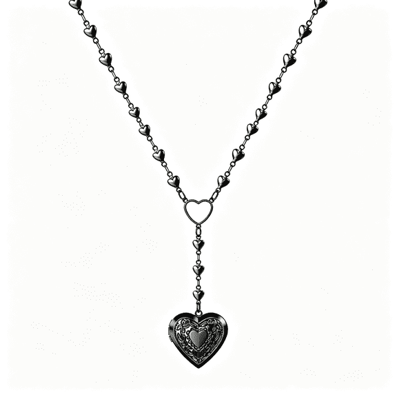 DESIGNICE Personalized Heart Locket Necklace for Women Stainless Steel- Heart Necklace Locket Necklace