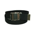 thumbnail image 2 of CTM Kids' Cotton Adjustable Belt with Brass Clamp Slide Buckle (Pack of 2), 2 of 3