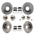 thumbnail image 1 of Transit Auto Front Rear Hub Bearings Assembly Disc Brake Rotors and Ceramic Pads Kit (10Pc) for Car 2000-2005 Buick LeSabre Pontiac Bonneville - Left Right Side (Driver Passenger) KBB-119231, 1 of 11