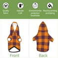 thumbnail image 5 of Goofa Fall Buffalo Plaid Pattern Small Dog Sweater Hoodies Pet Grey Hooded Soft Fleece Sweatshirts with Pocket Fall Winter Puppy Cat Sweaters Warm Clothes-Medium, 5 of 8