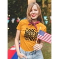 thumbnail image 2 of An All American Girl T-Shirt Women -Image by Shutterstock, Female 4X-Large, 2 of 4