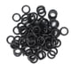 thumbnail image 1 of Anillos de tatuaje negros, 100 piezas Anillos de tatuaje de goma Anillos de tatuaje diseñados para profesionales, 1 of 14