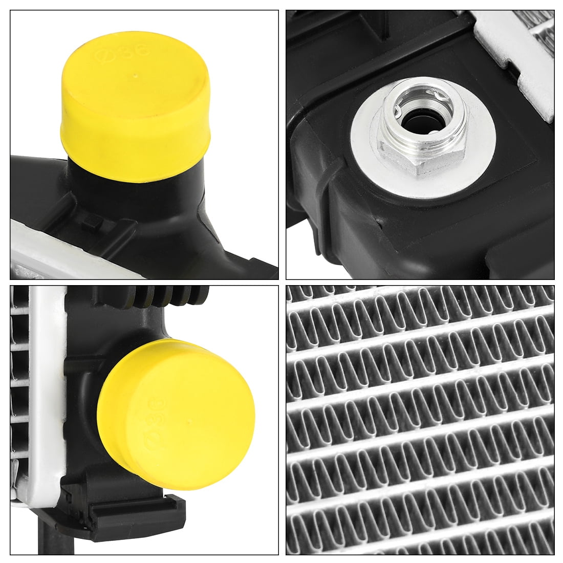 LEDKINGDOMUS Replacement Radiator for 2016 2017 2018 Chevrolet Malibu 2017 2018 2019 Buick LaCrosse 1.5L L4 / 3.6L V6, Direct Fit Aluminum Core (OEM: 23336325, 84493638, GM3010583)
