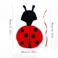 thumbnail image 3 of AZXY Porch Goose Outfits, 23 Inch Ladybug‑Themed Goose Costume for Cement & Plastic Porch Goose Statue, Duck Goose Clothing for Outdoor Garden Yard Lawn Patio Statue Decoration, 3 of 7