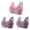 Womens Bras Hot Pink, variant on ylioge S-4X Bras for Women Plus Size Front Closure Wireless 3 Pack Push Up Bralettes Ladies Breathable Full-Coverage Underwear Bra