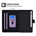 thumbnail image 4 of Galaxy Tab S7 2020 Case, Dteck Glitter Sparkle PU Leather Folio Case Multi-angle Viewing Stand Protective Cover with Card Slots for Samsung Galaxy Tab S7 11 inch 2020 Model SM-T870 T875 T876B, Purple, 4 of 6