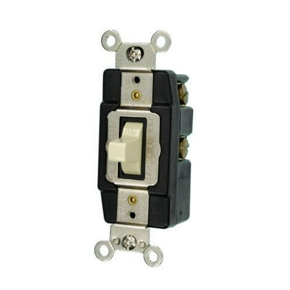 Leviton 1281-I Ivory Single Pole Double Throw Maintained Toggle Switch 15A