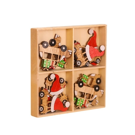 

New Christmas Decorations Creative Painted Wooden Angel Pendant