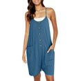 thumbnail image 1 of HBFAGFB Combinaison Mode Femme Sans Manches Boutonnée Short Grand avec Poches BU1 Taille m, 1 of 5