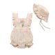 thumbnail image 1 of Gibobby Mamelucos para bebe niña Ropa para niña recién nacida, mono de encaje, mono con volantes, mono sin mangas, conjunto de trajes para(A, 0-3 Meses), 1 of 5