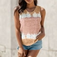thumbnail image 2 of DHFJKG Womens Casual Tie Dye Tank Tops Crew Neck Sleeveless Fashion Loose Fit Tunic Summer T Shirt Casual Daily Wear Versatile Top, 2 of 3