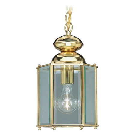Livex Outdoor Basics 2116 02 Hanging Lantern Polished Livex Outdoor Basics 2116 02 Hanging Lantern Polished Brass 7w In
