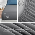 thumbnail image 4 of RUIKASI 7 Pieces Slate Blue/Grey Queen Bed Comforter Set with Sheets - Bed in a Bag with Comforter and All Season Sheets, Pillowcases, 4 of 9