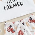 thumbnail image 5 of Bagilaanoe 2pcs Toddler Baby Boy Shorts Set Short Sleeve Letter Print T Shirt Tops + Shorts 3M 6M 12M 18M 24M 3T Kids Casual Summer Clothes, 5 of 8