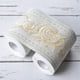 thumbnail image 2 of Cenefa de papel pintado con estampado de rosas verdes, bonita pegatina de pared con línea de cintura, impermeable, autoadhesiva, de PVC (10,6 cm x 5 m), 2 of 5