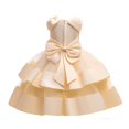 thumbnail image 3 of Mercatoo Children's Dress Princess Dress Girls Beaded Bow Knot Puff Cake Dress Big Children's Festival 𝐏𝐚rty Dress Kids Girl, 3 of 9