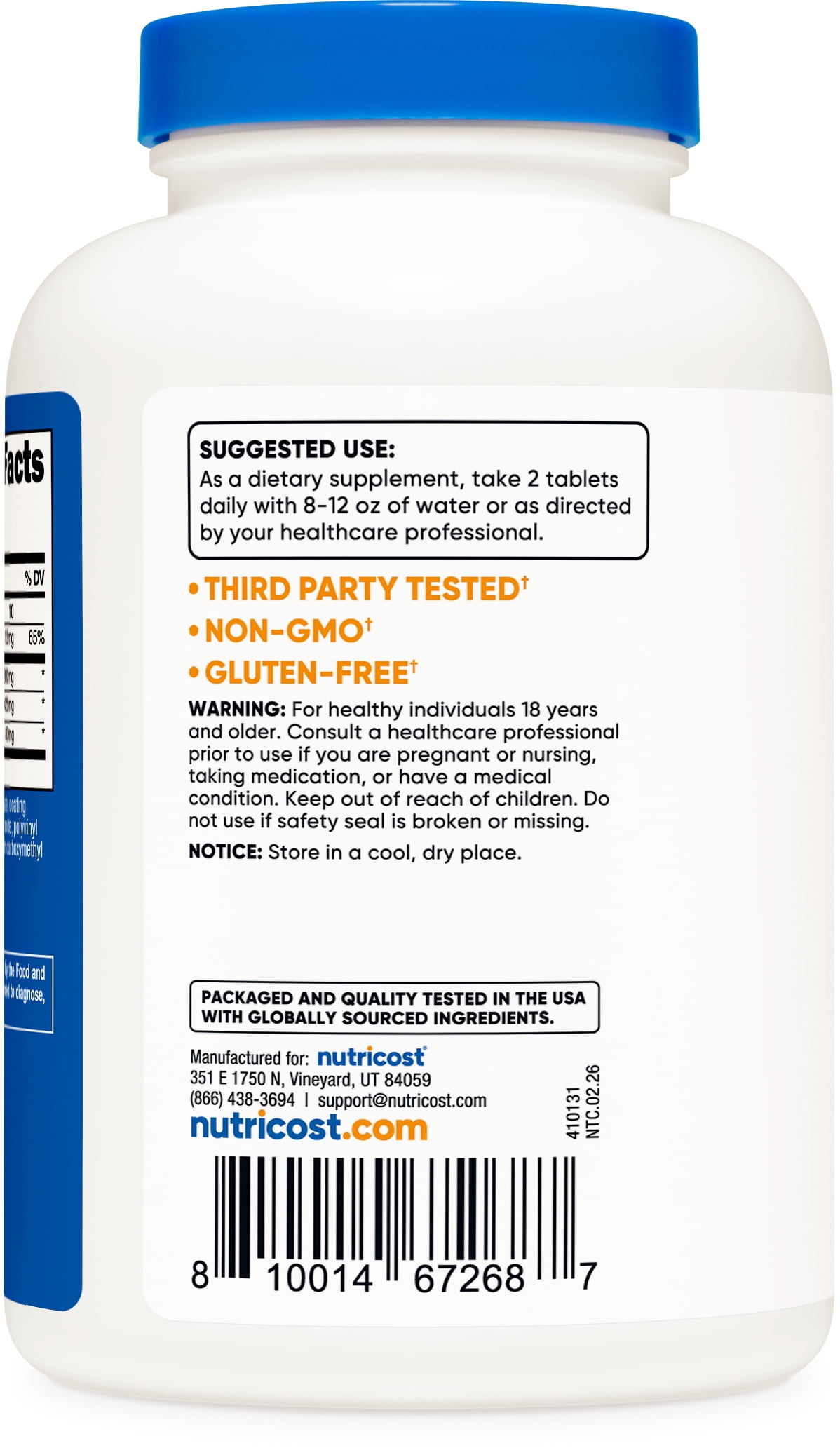 Nutricost Glucosamine 1800mg with Chondroitin & MSM, 240 Tablets, 120 Servings, Supplement