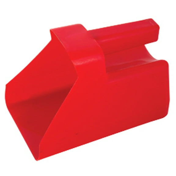 Hilason Horse Feeding Scoop Plastic Feeder 3 Quart Red