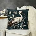 thumbnail image 2 of Crane Bird Butterflies Floral Flowers Throw Pillow Covers  Decorative Pillowcases Soft Cushion Covers for Sofa Couch Bed Home Decor,, 2 of 5