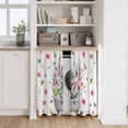 thumbnail image 6 of Pink Flowers Yak Tier Curtains 54 Inch Length, Vintage Spring Floral Bathtub Watercolor Cafe Short Curtains for Bathroom Over Sink, Small Kitchen Curtain Light Filtering Drapes 2 Panels 27.5"Wx54"L, 6 of 8
