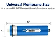 Membrane Solutions Reverse Osmosis Membrane 600G RO Membrane Water Filter Replacement for Under Sink and Reverse Osmosis System, 4 Pack