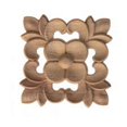 thumbnail image 1 of European Carved Unpainted Mouldings Square Natural Wooden Applique for Furniture, 1 of 4