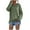 Green, variant on Ixbnca Women's Fall Winter Hooded Sweatshirt Casual Loose Solid Color Long-sleeved Side Split Pullover Top
