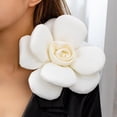 thumbnail image 2 of Chunky Fabric Flower Brooch Pin for Women Girls Fashion Dainty Layered Rose Camellia Flowers Corsage Boutonniere Brooches Lapel Pins Elegant Wedding Holiday Party Dress Accessories Jewelry, 2 of 11