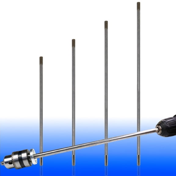 300 400 500 600Mm Drill Extension Connect Rod M10 To 6.35Mm Hex Adapter M10 Drill Chuck For Deep Hole Wall Penetration 300Mm Ad Fangkenuo