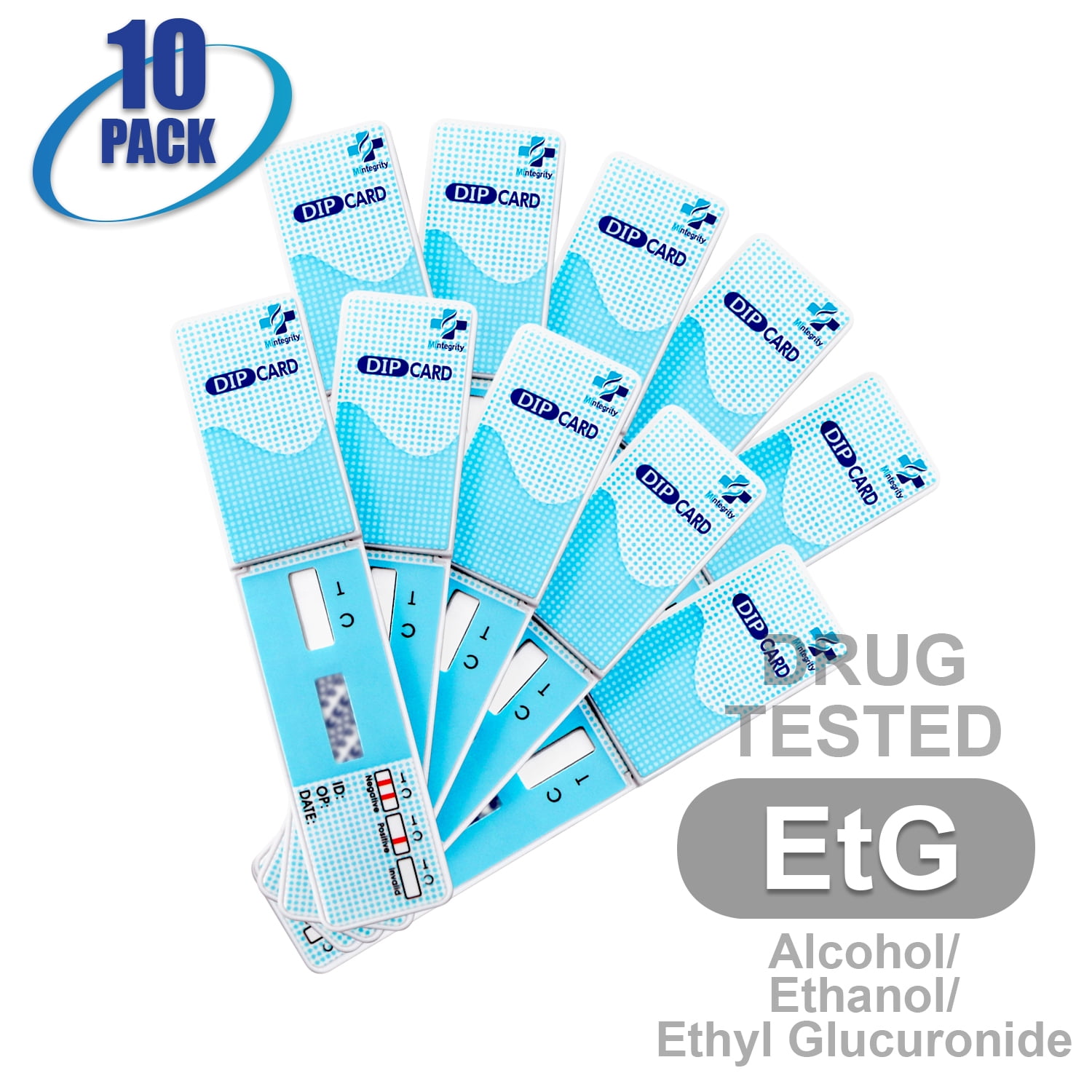 Mintegrity[10pk] - 1-Panel Dip Card Instant Urine Drug Test - Ethyl Glucuronide (EtG) #MI-WETG-114