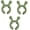 Green 3pcs, variant on Silicone Utensil Rest Clip-On Pot Handle Holder - Deer Antler Shape, Heat Resistant (Up to 446°F) Spoon Rest & Boil Stopper, Kitchen Space-Saving Gadget