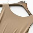 thumbnail image 6 of Women's Ribbed Knit Camisole - Seamless Sleeveless Shell Top, Stretchy Basic for Layering (M-XXL, 12 Colors) | Yubnlvae | Women's Ribbed Sleeveless Round Neck Solid Color (Khaki | M), 6 of 7