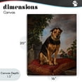 thumbnail image 4 of Stupell Industries Rustic Lodge Historical Dog on Cushion Canvas Art, 16 x 20, by Lil' Rue, 4 of 8