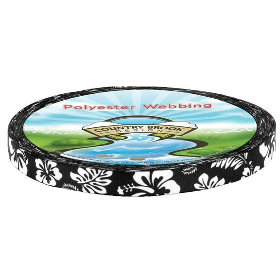 Country Brook Design® Black Hawaiian Lite Tape (1/2 Inch, 20 Yards)