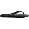 thumbnail image 3 of Havaianas Kids Slim Flip Flops - Kids' Summer Sandals for Boys & Girls - Black, 3Y big kid, 3 of 7