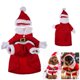 thumbnail image 1 of Disfraces navideños para mascotas Disfraz de perro con gorro Disfraz de Papá Noel Sudaderas con capucha para perros Disfraces navideños para gatos (Rojo, M), 1 of 5